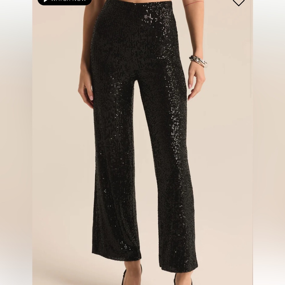 SKYLAR SEQUIN CROPPED PANT